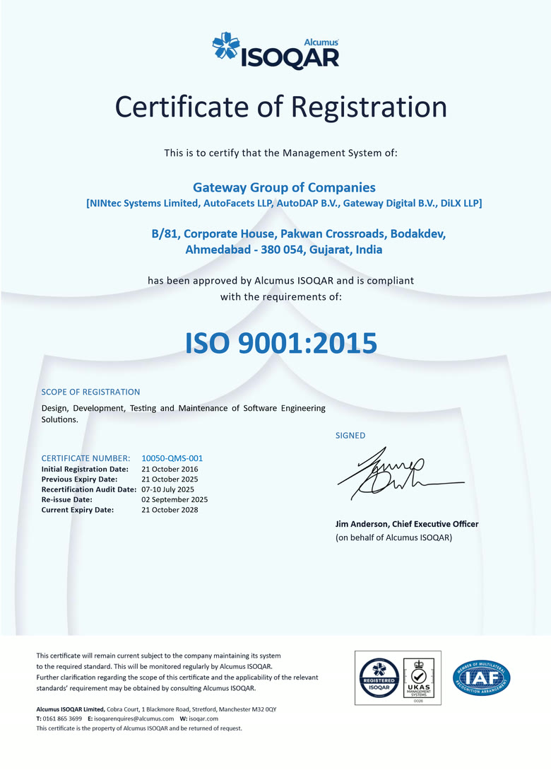 ISO 9001:2015 - Quality Management